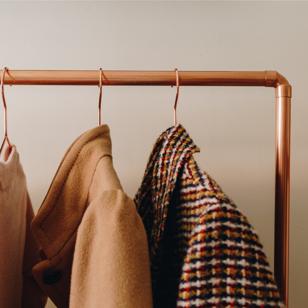 Copper pipe best sale wardrobe rail